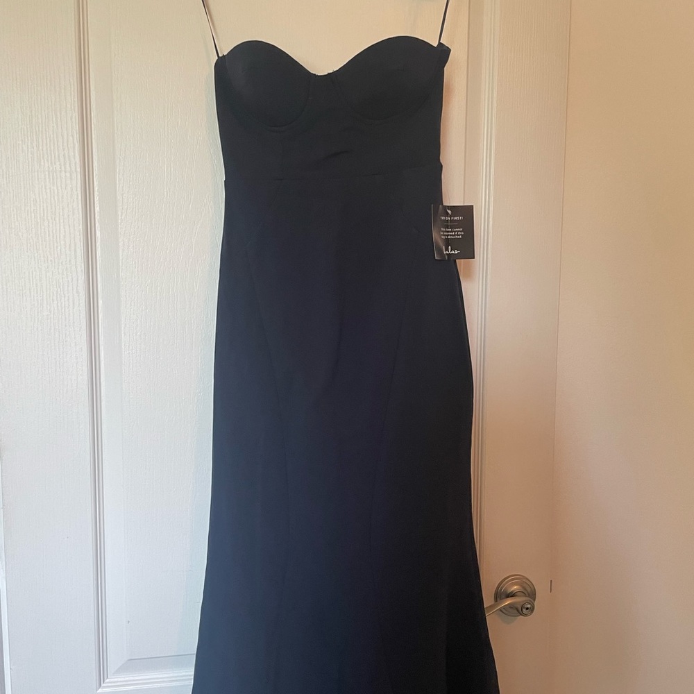 Royal blue strapless dress - BRAND NEW